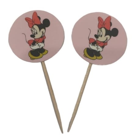 Özel Üretim Masa Dekoru Mutfak Doğum Günü MICKEY MOUSE PEMBE KÜRDAN 10lu