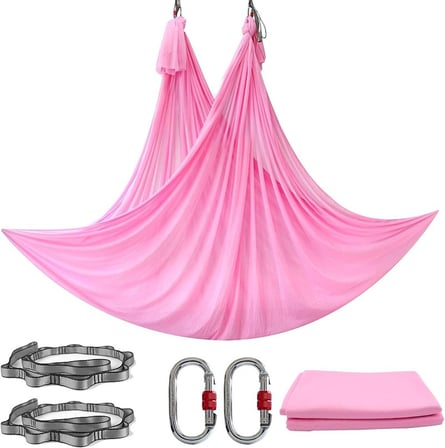 Premium Bireysel Spor Aktif YFS-300 Pınk Yoga Fly Set Pembe Renk