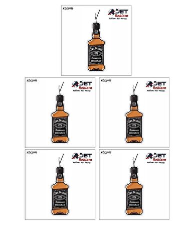 Jethızında 5'li Set Jack Daniel's Tasarımlı Dekoratif Oto Kokusu