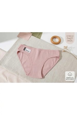 BEYAZ TOPTAN KADIN 12'Lİ COTTON BİKİNİ 0592