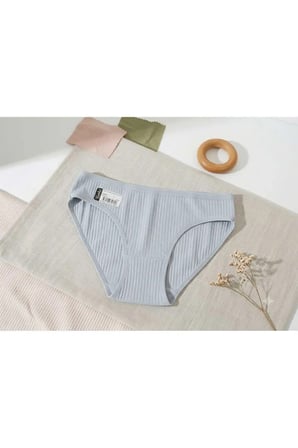 BEYAZ TOPTAN KADIN 12'Lİ COTTON BİKİNİ 0592