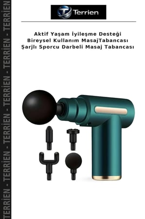 Aktif Yaşam İyileşme Desteği Bireysel Kullanım MasajTabancası Şarjlı Sporcu Darbeli Masaj Tabancası