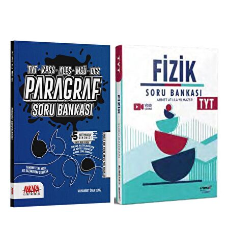 Aromat TYT Fizik ve AKM Paragraf Soru Bankası Seti 2 Kitap