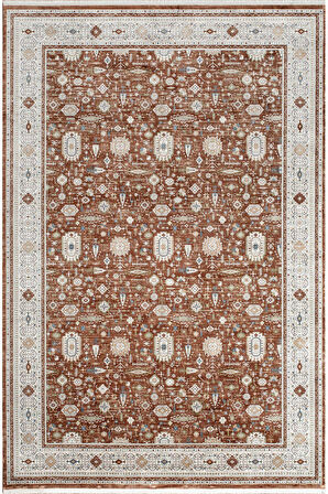 Pierre Cardin Galenda JH02B Bakır Multi Viskon Akrilik Yumuşak Dokulu Klasik Etnik Halı