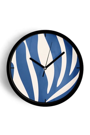 Soyut - Bohem - Geometrik Temalı Modern Duvar Saati - 35cm - Önü Camlı Siyah Kasa - Sessiz Mekanizma