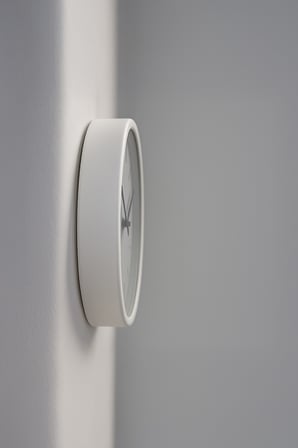 Yağlı Boya Duvar Saati – Sanatsal, Soyut, Bohem ve Manzara Temalı Modern Saat - 35cm - Beyaz Kasa