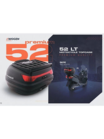 WOGEN 52 LT. MOTORSİKLET ARKA ÇANTA ** BASIC **