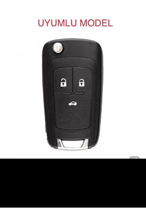Chevrolet Cruze Ve Opel Astra Insignia Corsa 3 Tuş Anahtar Koruma Kılıf 2.resime Bakınız