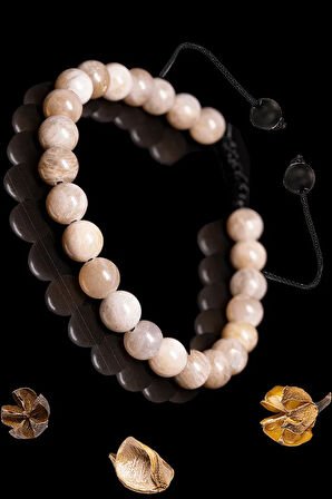 Sertifikalı Aa+ Orijinal Güneş Taşı Bileklik - Makrome