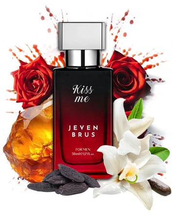 JEVEN BRUS Kiss Me Bay Bayan Parfüm Seti 2x50 ml EDP | Love Me Kadın + Kiss Me Erkek | Orijinal Bandrollü Parfüm Seti | Kalıcı ve Yoğun Koku