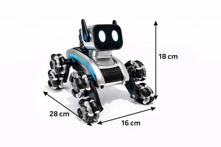 Bilekten Ve Uzaktan Kumandalı Şarjlı 8 Teker Akrobat Robot Köpek Müzikli ve Led Işıklı