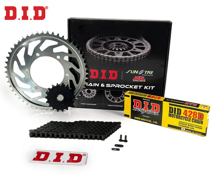 ZİNCİR DİŞLİ SETİ YAMAHA XSR (125 cc) (2021-2021) / YAMAHA / XSR / 125cc / ZİNCİR: DID-428D (Çelik)-130 / ÖN-ARKA DİŞLİ: JT (14T-52T) / 2021-2022-2023-2024