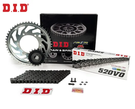 ZİNCİR DİŞLİ SETİ KTM RC (390 cc)  (2014-2019) / KTM / RC / 390cc / ZİNCİR: DID-520 ORING-112 / ÖN-ARKA DİŞLİ: JT (15T-45T) / 2014-2015-2016-2017-2018-2019