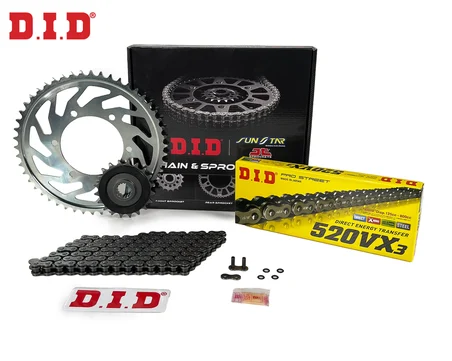 ZİNCİR DİŞLİ SETİ HONDA NC S (750 cc)  (2014-2020) / HONDA / NC S / 750cc / ZİNCİR: DID-520VX3 (Çelik)-114 / ÖN-ARKA DİŞLİ: JT (17T-43T) / 2014-2015-2016-2017-2018-2019-2020