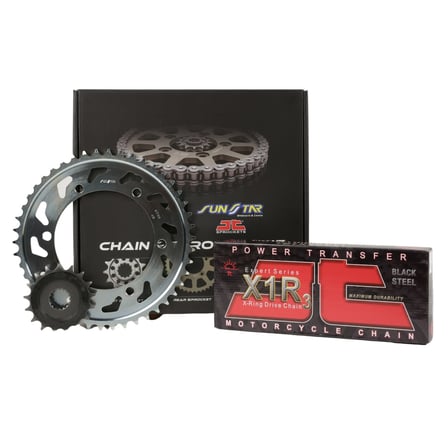 ZİNCİR DİŞLİ SETİ YAMAHA MT-09 TRACER (900 cc)  (2015-2017) / YAMAHA / MT-09 TRACER / 900cc / ZİNCİR: JT-525X1R3 (Çelik)-110 / ÖN-ARKA DİŞLİ: JT (16T-45T) / 2015-2016-2017