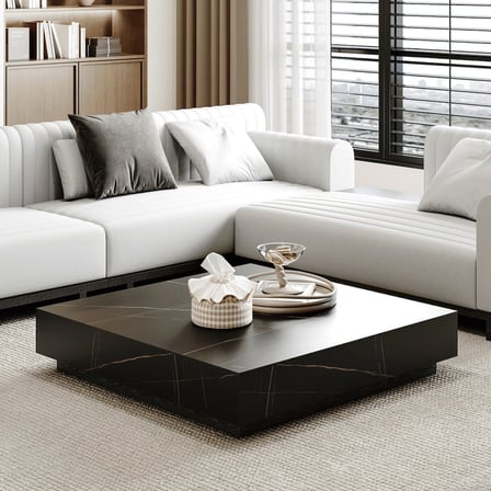 SHP9090 Modern 2 Çekmeceli MDF Kare Sehpa