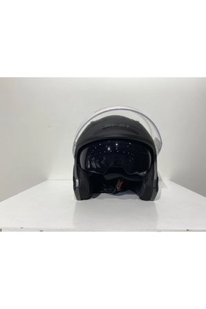  Jk 512 Güneş Vizörlü Mat Siyah Açık Kask 