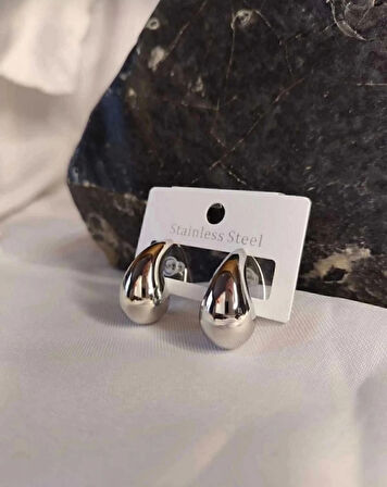 OVAL ÇELİK KÜPE