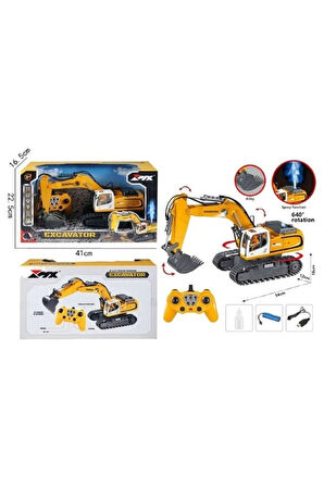 Uzaktan Kumandalı Şarjlı PALETLİ EXCAVATOR 1/18 Boy Full Fonksiyon Kepçe Hareketli Işıklı