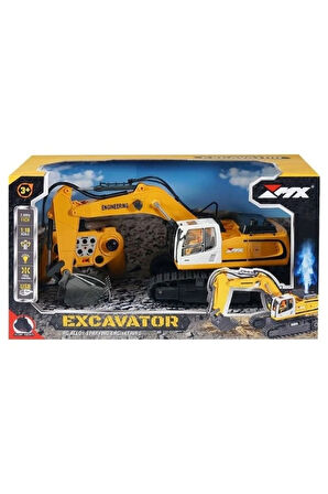 Uzaktan Kumandalı Şarjlı PALETLİ EXCAVATOR 1/18 Boy Full Fonksiyon Kepçe Hareketli Işıklı
