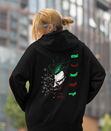 Joker baskılı kadın sweatshirt 