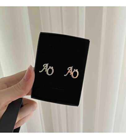 AÖ MODEL KOL DÜĞMESİ GÜMÜŞ KİŞİYE  ÖZEL