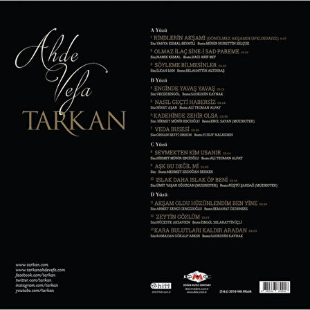 Tarkan Ahde Veda - 2 Plak