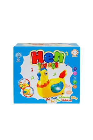 Türk Henlay Egg Yumurtlayan Tavuk Sesli Haraketli Işıklı Oyuncak Tavuk 2282