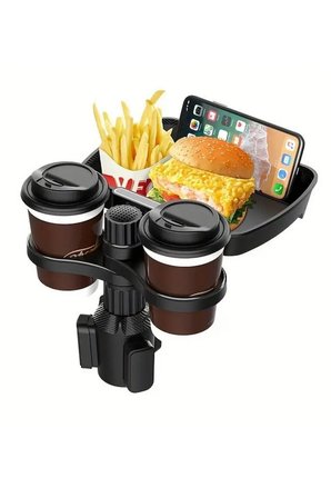 JNG-1048HLD Araç İçi Çok Amaçlı Tepsi Masası, Araç Bardak Tutucu, İçecek Tutucu, Masa, Akıllı Telefon Standı, Araç İçi Yemek Rafı Parfümlü