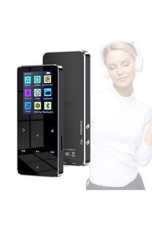 8GB DAHİLİ HAFIZALI MP3-MP4 ÇALAR HD SES BLUETOOTH 5.0 MÜZİK ÇALAR HAFIZA KARTI GİRİŞLİ FM RADYOLU