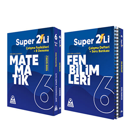 Örnek Akademi 6. Sınıf Matematik ve Fen Bilimleri Süper İkili Seti 2 Kitap