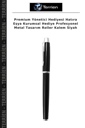 Premium Yönetici Hediyesi Hatıra Eşya Kurumsal Hediye Profesyonel Metal Tasarım Roller Kalem Siyah