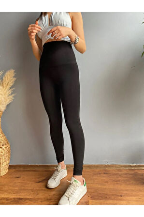 Kadın Siyah Korse Tayt