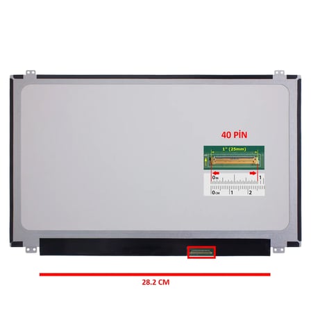 Casper CSY.4200-4L45A-S 15.6 inç 1366x768 40 PinNotebook Laptop LCD LED Ekran