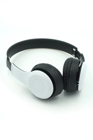 JP-1301 P47 Katlanabilir Kafa Üstü Bluetooth Kulaklık-Beyaz