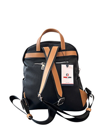 Just Polo JP6026  Kadın Günlük Fermuarlı  Çok  Bölmeli Orta Boy Sırt Çantası  OZT6026