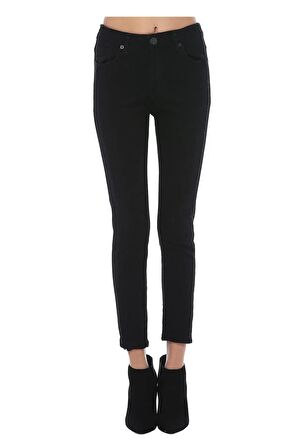 Siyah Denim Kadın Pantolon