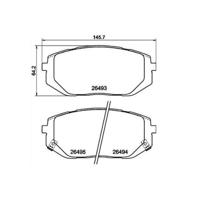 ÖN FREN BALATASI HYUNDAİ TUSCON 21-25 /KİA SPORTAGE 21- /58101-N7A10