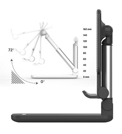 Jopus Steady Masaüstü Tablet ve Telefon Tutucu Stant (siyah)