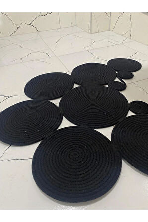 Jüt Klozet Önü Paspas Siyah