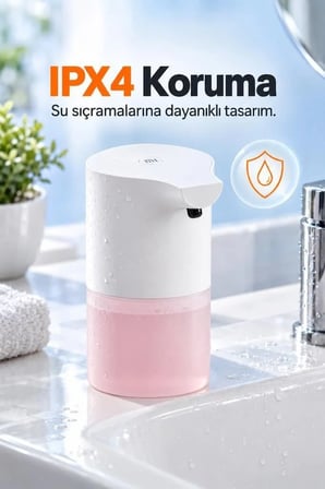 Özel Üretim Eller Lavabo Pratik Mijia Sensörlü Sıvı Sabunluk Otomatik Köpük