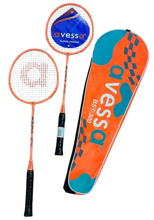 Premium Arkadaş Yaz Oyun BST-300 Badmington Raket Set Turuncu