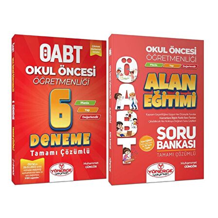 Yönerge ÖABT Okul Öncesi Soru + 6 Deneme 2 li Set - Muhammet Güngör Yönerge Yayınları