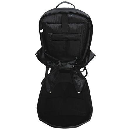 Led Gözlü Motorcu Çantası Siyah Karbon