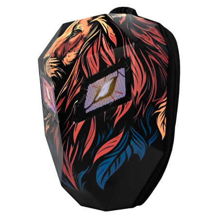 Led Gözlü Motorcu Çantası Aslan Figür