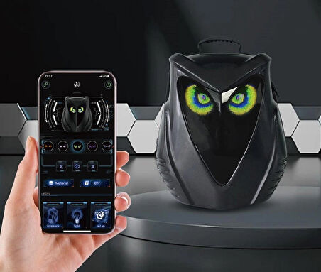 Led Gözlü Motorcu Çantası Baykuş