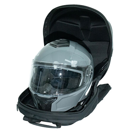 Led Gözlü Motorcu Çantası Karbon Kaplumbağa