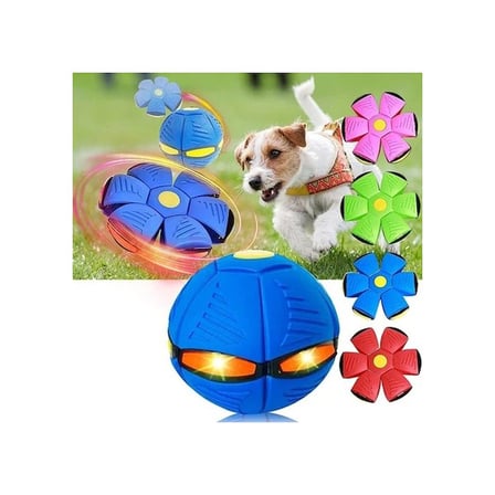 Delux Serisi Oyun Saati Köpek Eğlencesi Pet Malzemesi Işıklı Zıplayan Frizbi Evcil Hayvan Topu