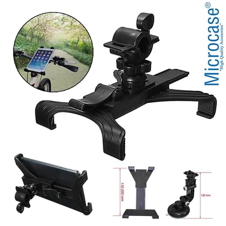 Microcase Universal Çok Amaçlı 7-11 inc Spor Bisikleti GYM Koşu Bandı Klipsli Tablet Tutucu - AL2460