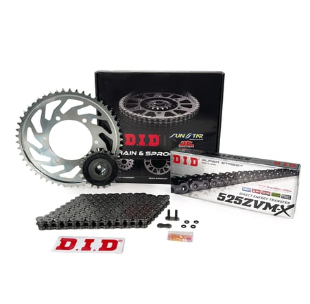 ZİNCİR DİŞLİ SETİ BMW F 800 R (800 cc)  (2009-2014) / BMW / F 800 R / 800cc / ZİNCİR: DID-525ZVM-X (Çelik)-120 / ÖN DİŞLİ: JT (20T)  / ARKA DİŞLİ: SUNSTAR (47T) / 2009-2010-2011-2012-2013-2014-2015-2016-2017-2018